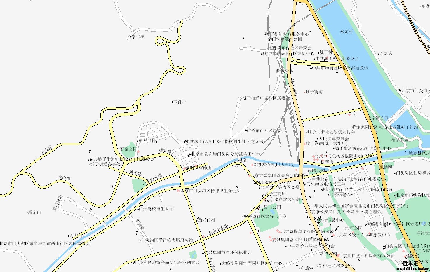 北京市门头沟区arcgis格式电子地图销售