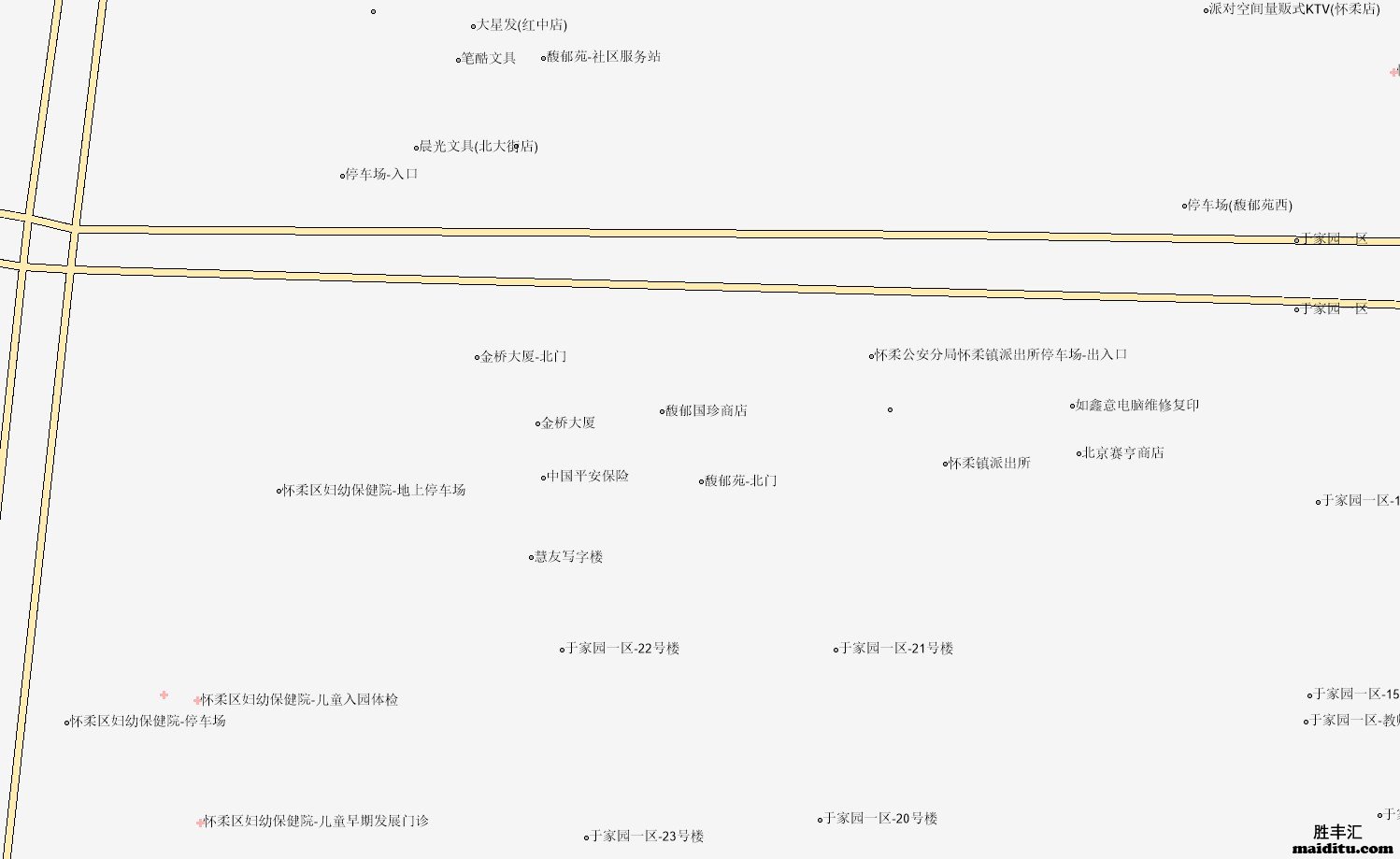 北京市怀柔区电子地图销售