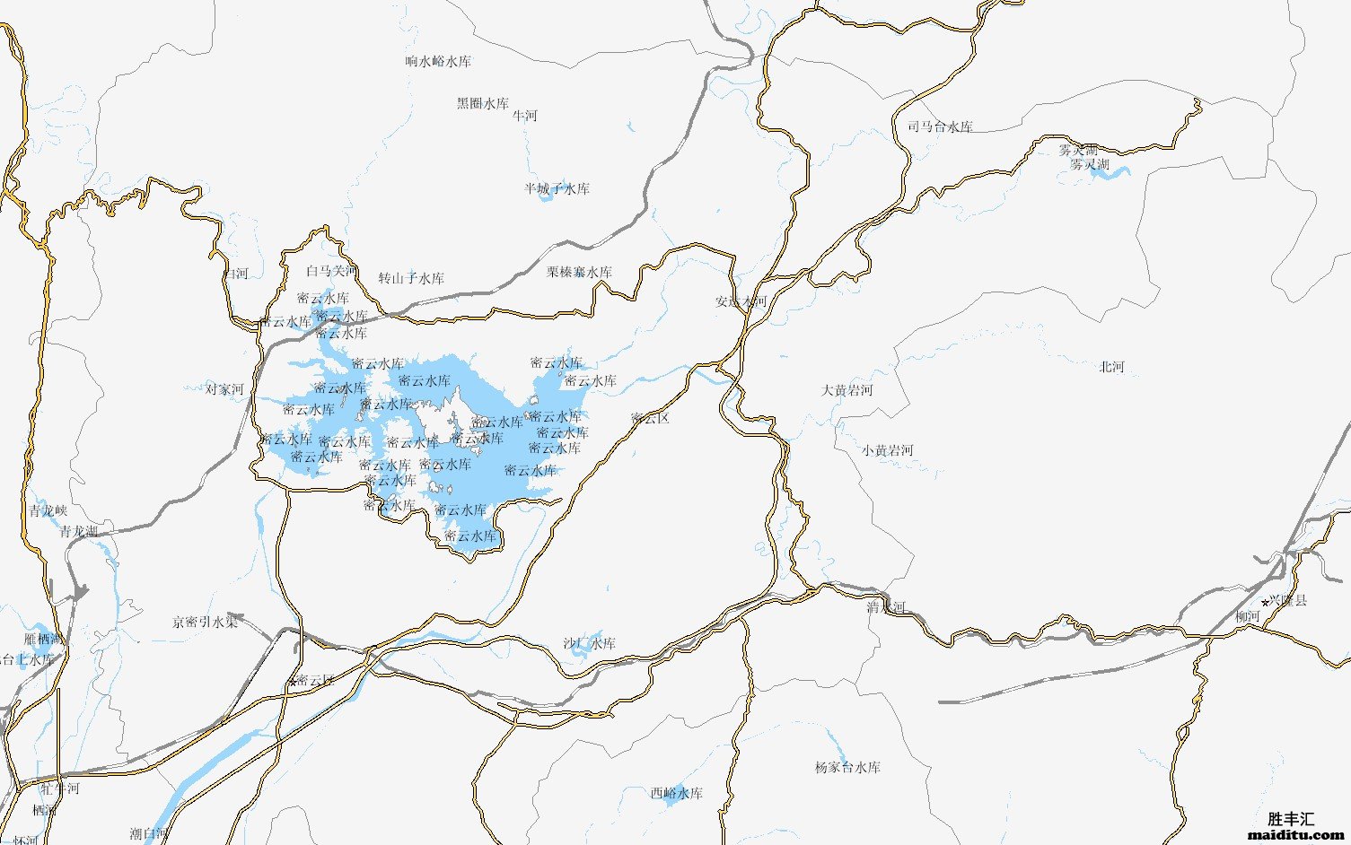 北京市密云区电子地图销售