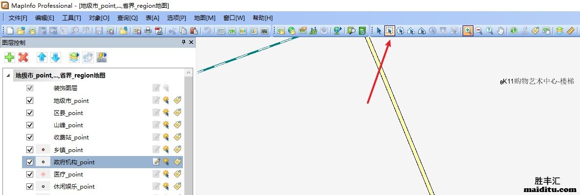 mapinfo插入电子地图