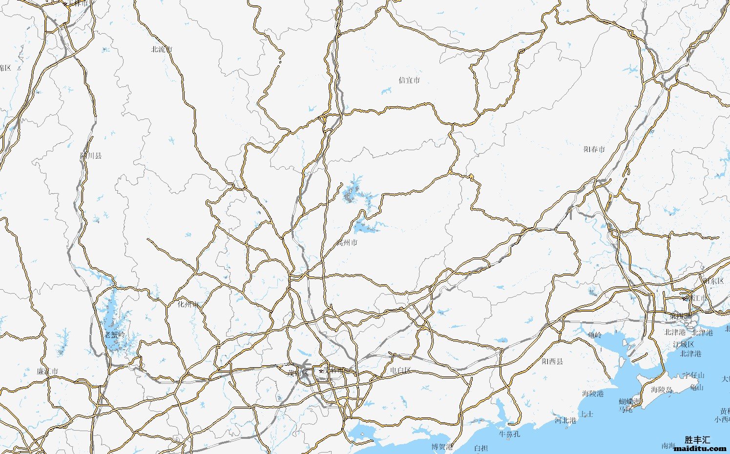 广东省茂名市电子地图销售