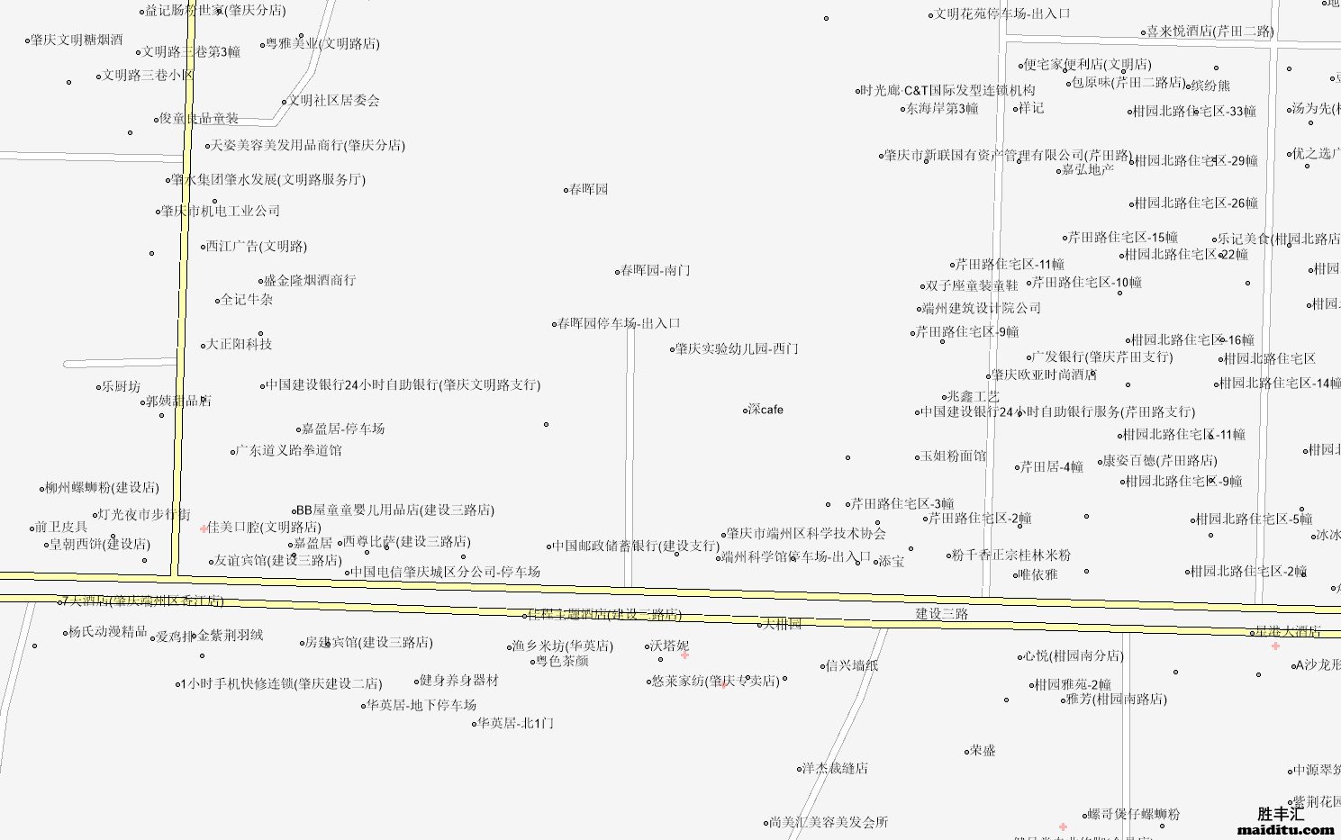 广东省肇庆市电子地图销售