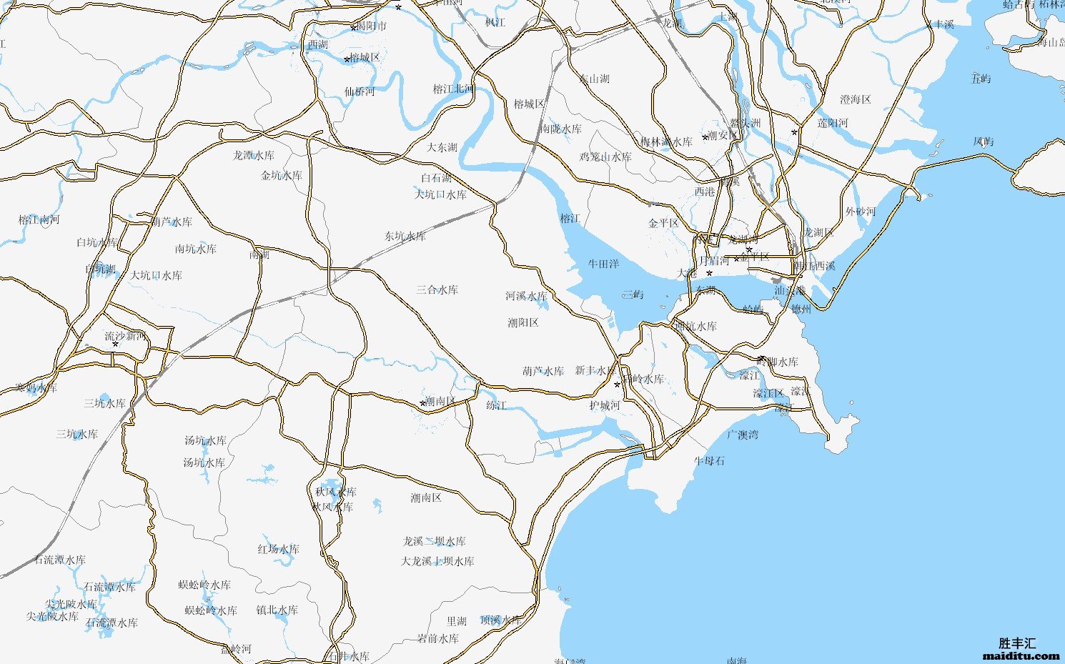 广东省汕尾市电子地图销售