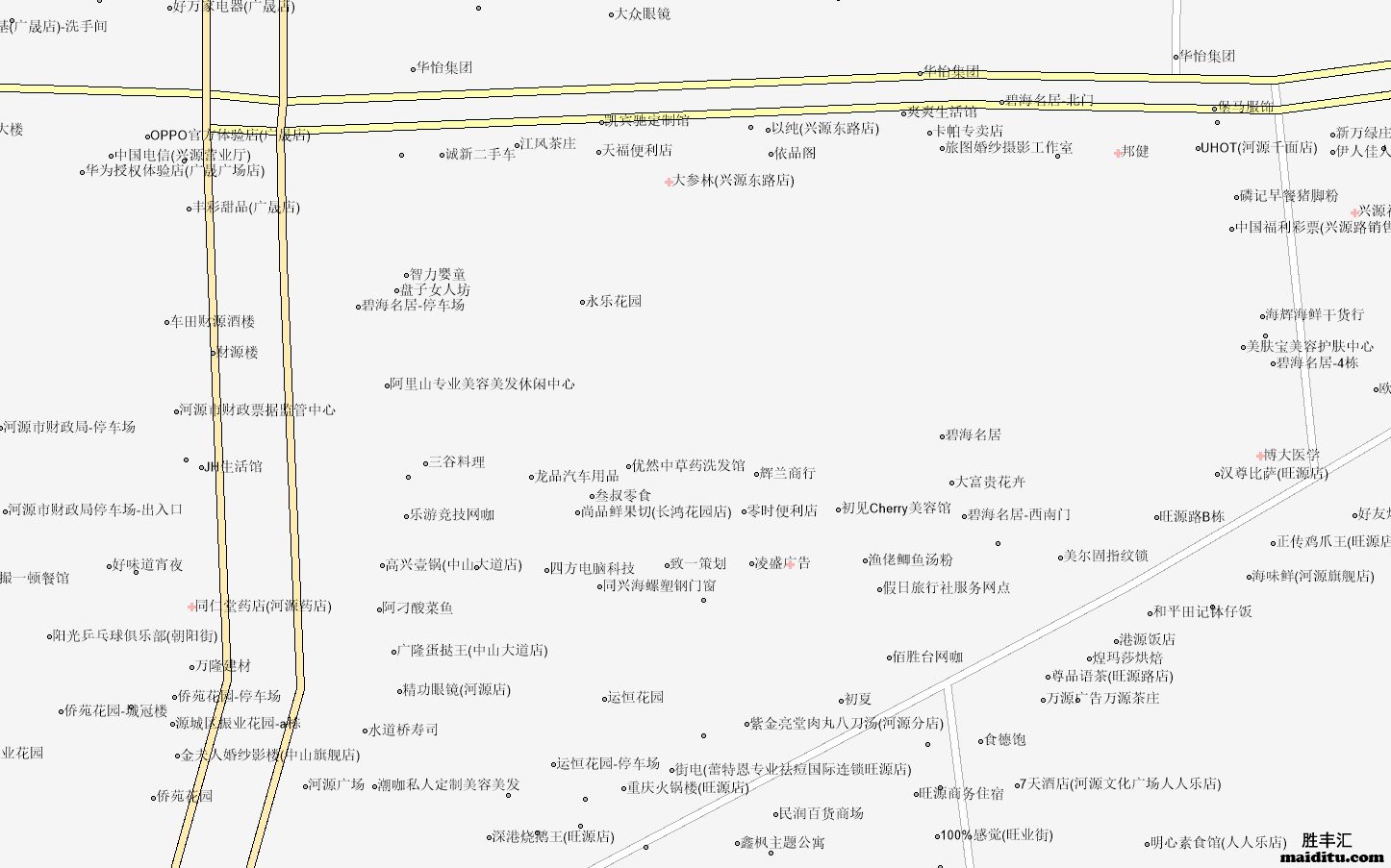 广东省河源市mapinfo格式电子地图销售