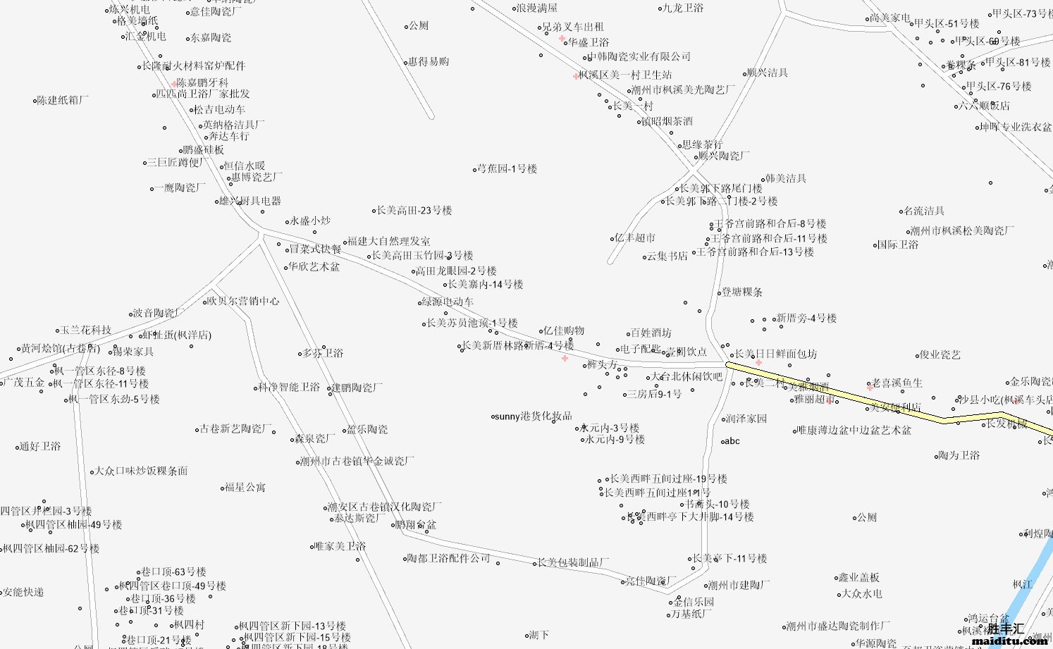 广东省潮州市supermap格式电子地图销售