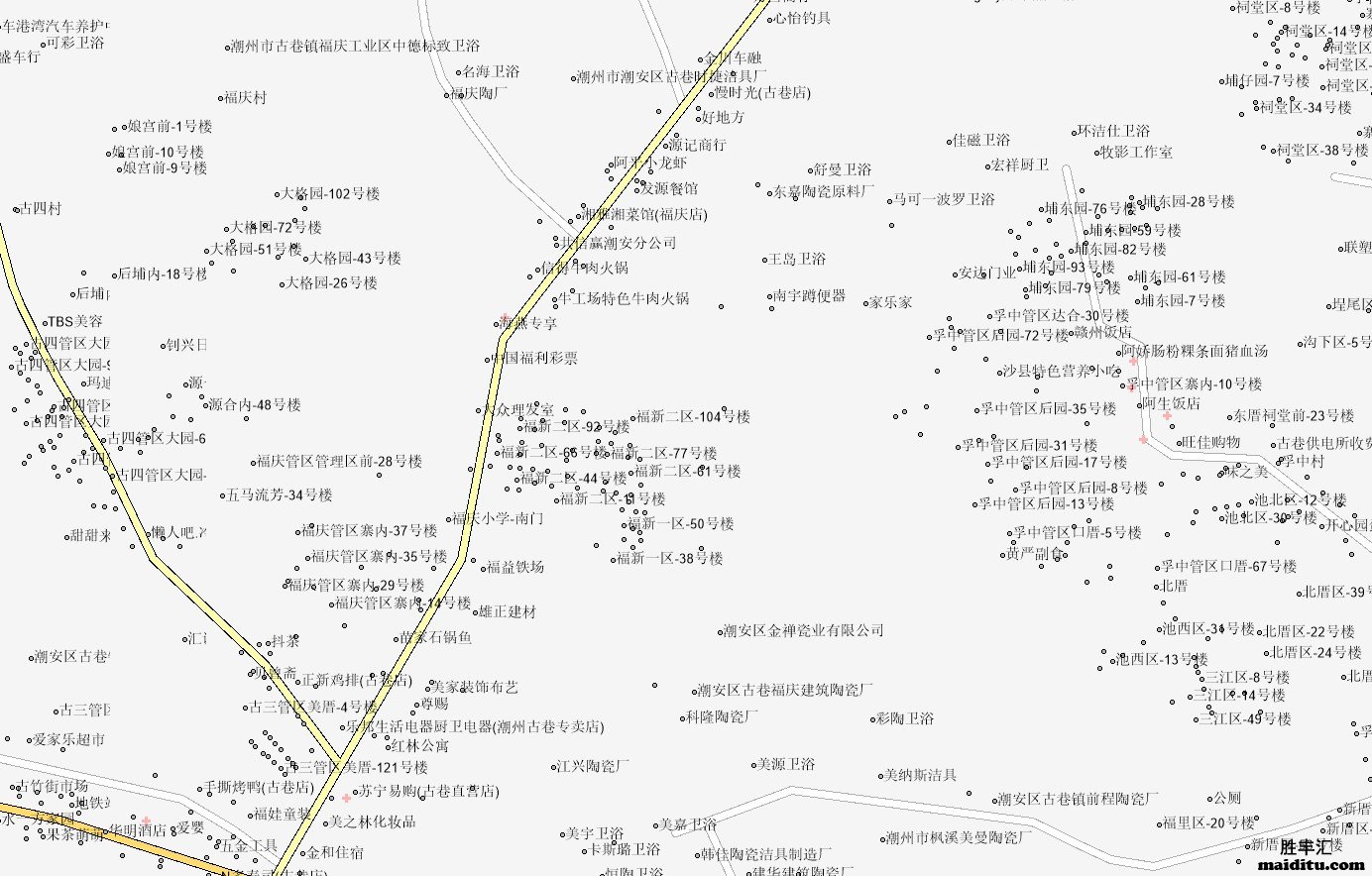 广东省潮州市电子地图销售
