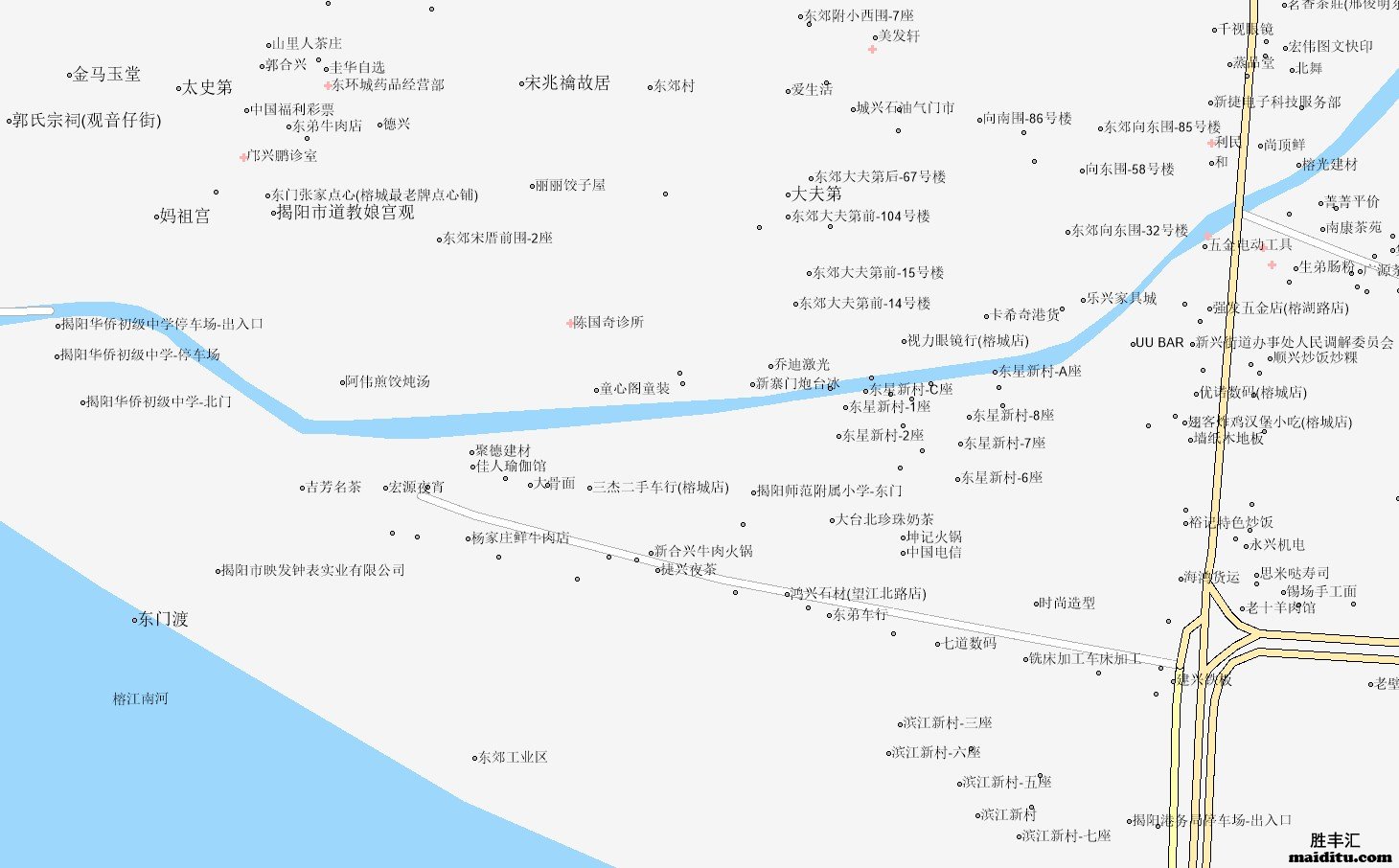 广东省揭阳市mapinfo格式电子地图销售