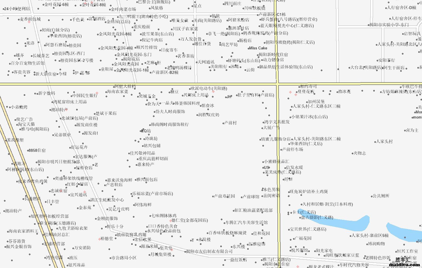 广东省揭阳市autocad格式电子地图销售