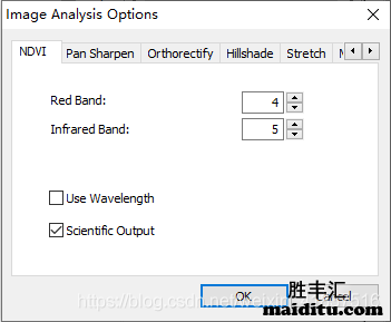 NDVI两个波段影像图层